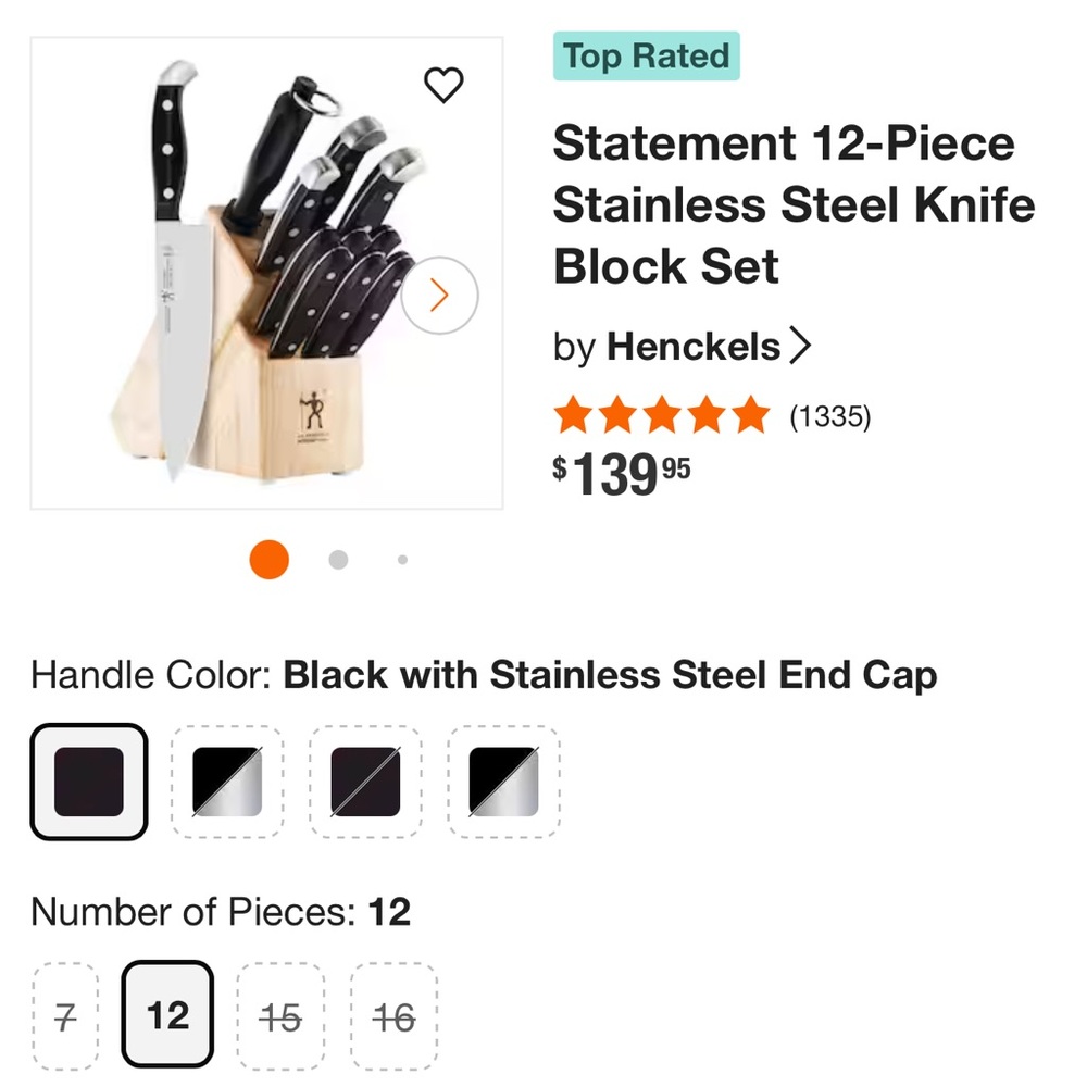 ZWILLING J.A. Henckels Black and Silver 12-Piece Knife Block Set